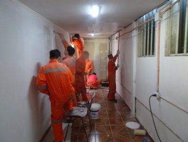 Internos de la cárcel de Los Andes construyeron cuartel para la Brigada Contra Incendios