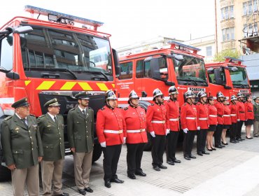 Bomberos de Casablanca, La Calera y Quintero cuentan con nuevos carros forestales