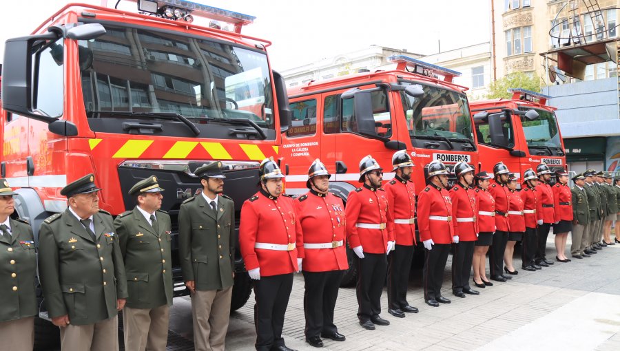 Bomberos de Casablanca, La Calera y Quintero cuentan con nuevos carros forestales