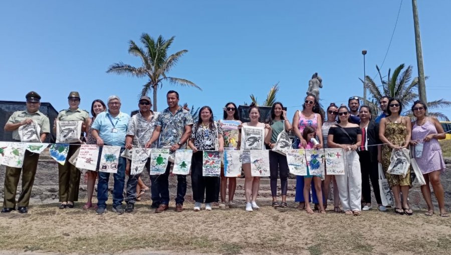 Sernapesca lanzó campaña de cuidado de las tortugas marinas en Rapa Nui