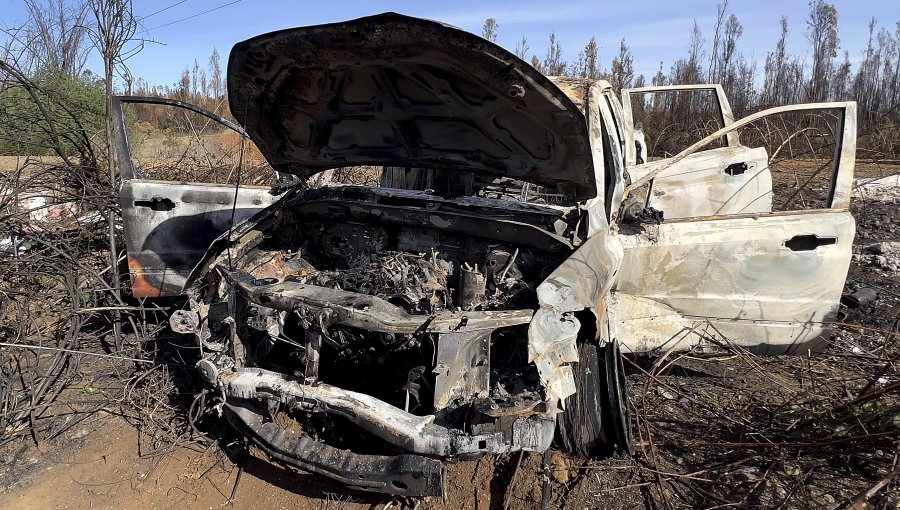 Queman dos camionetas y un camión de transporte de combustible en Collipulli