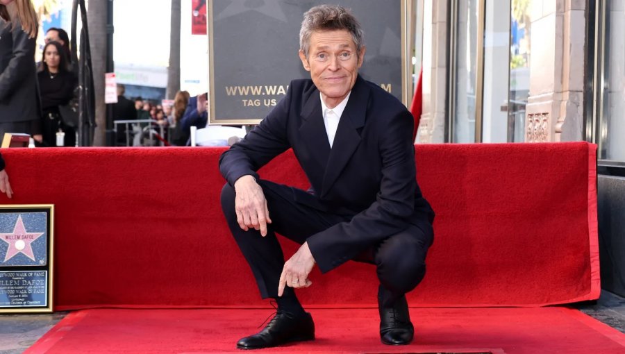 Willem Dafoe recibió estrella en Paseo de la Fama de Hollywood