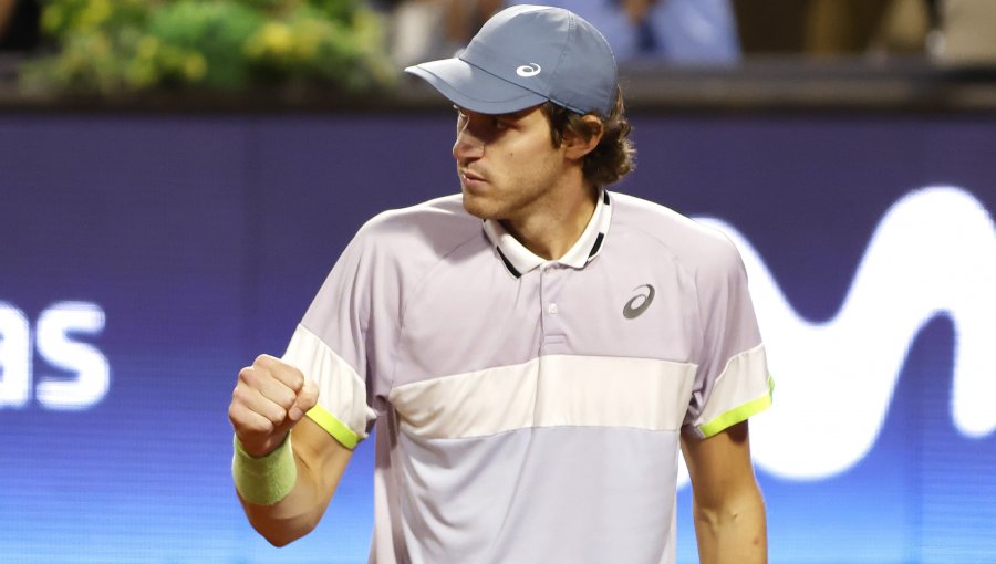 Nicolás Jarry salvó un match point y se metió a cuartos de final del ATP 250 de Adelaida