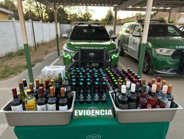 Hombre es detenido por soborno en Olmué: Intentó evadir fiscalización por no contar con patente de alcoholes