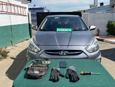 Recuperan en Viña del Mar auto robado en Quilpué que era usado para perpetrar ilícitos: adolescente de 15 años fue detenido