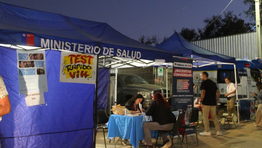 Destacan toma de exámenes rápidos de VIH durante la previa al Festival de Olmué