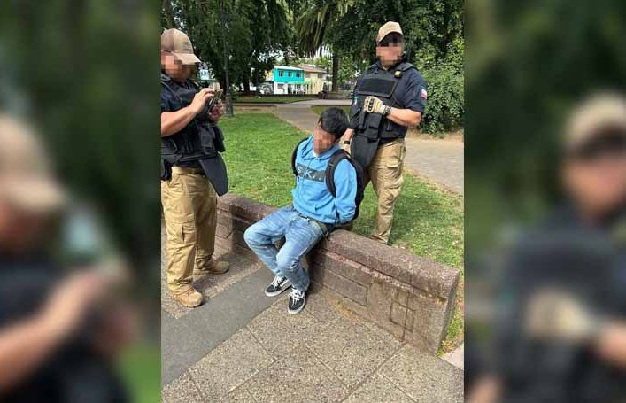 Sujeto con tobillera electrónica y amplio prontuario fue detenido tras robar un celular en Temuco