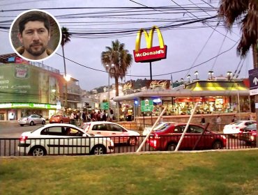 Tacos de McDonald's en Viña y Reñaca: Concejal Aguilera critica "medidas parche" y no descarta volver a pedir cierre de los servicios AutoMac