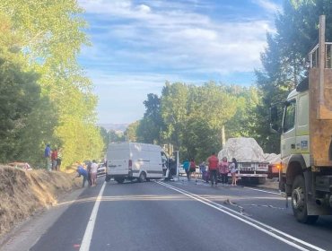 Una persona perdió la vida tras la colisión frontal entre un furgón y un camión en la Ruta de la Madera