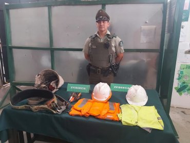 Dos sujetos terminan detenidos al ser sorprendidos robando el cableado del tendido público en pleno centro de Quillota