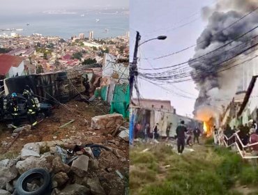 Todo lo que se sabe del bus que desbarrancó en el cerro Cárcel de Valparaíso: una niña falleció