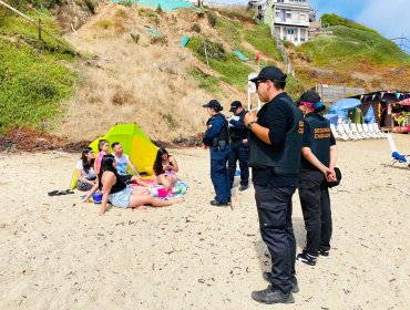 Refuerzan fiscalizaciones preventivas de seguridad en las playas de Quintero