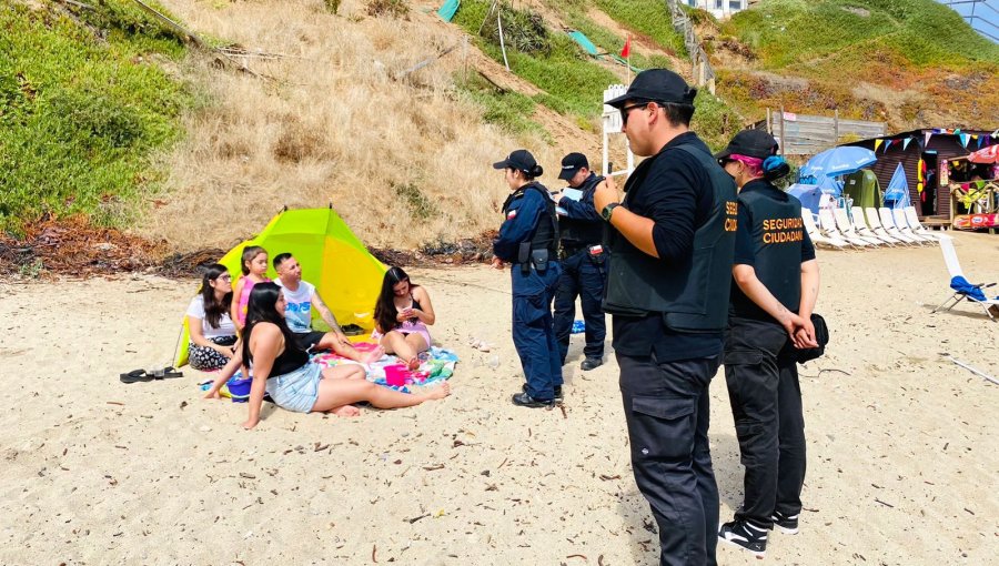 Refuerzan fiscalizaciones preventivas de seguridad en las playas de Quintero