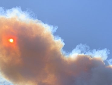 Así se ven los cielos de algunas comunas por voraces incendios forestales que afectan a la región de Valparaíso