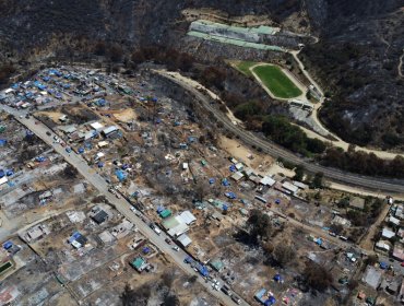 34% de la superficie de Viña del Mar fue consumida por las llamas en los recientes incendios