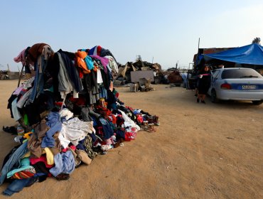 Más de seis toneladas de ropa donada en mal estado ha tenido que ser desechada en medio de la emergencia de la región de Valparaíso