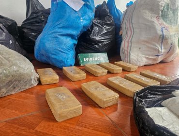 Más de 210 kilos de droga fue decomisada en la Ruta 5: Pretendían trasladarla a bordo de una camioneta hasta la zona central