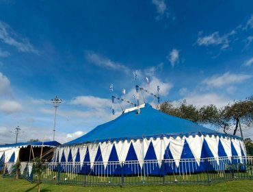 Hombre cayó desde 8 metros de altura mientras desarmaba carpa de circo en Lota