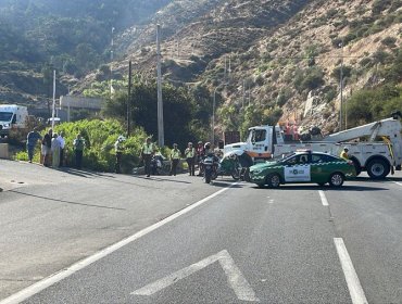 Accidente y posterior incendio obligó a cortar túnel Lo Prado: Tránsito ya normalizado