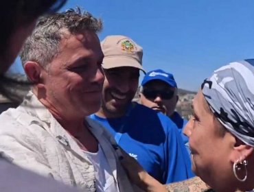 Alejandro Sanz visita a damnificados por los incendios en medio de su llegada al Festival de Viña del Mar
