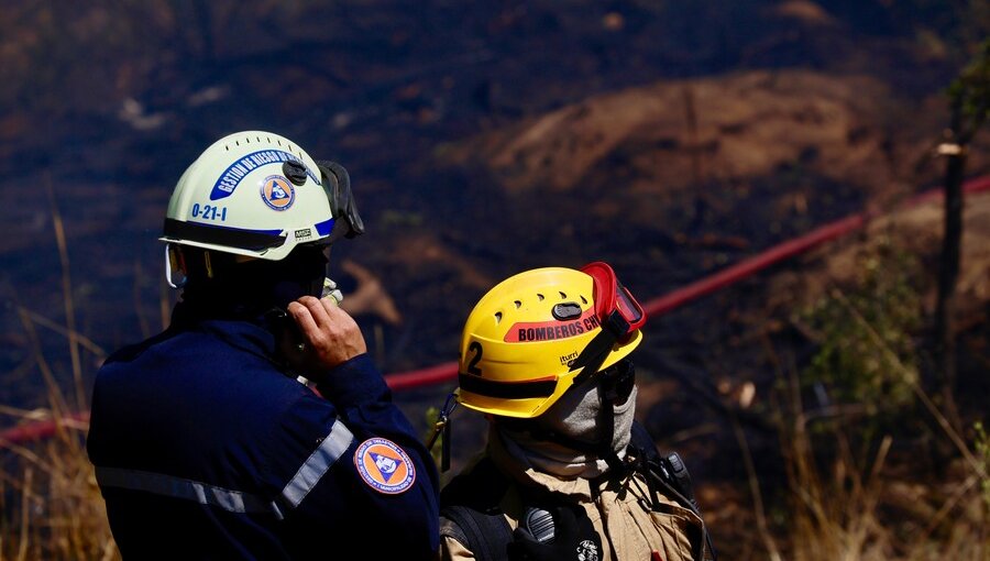 Declaran Alerta Roja para Quillón por incendio forestal cercano a viviendas