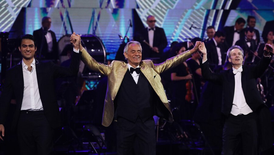 Viña 2024: Andrea Bocelli marca el peak de sintonía de la segunda noche