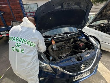 Operativo de Carabineros en talleres y desarmadurías, permite recuperar vehículos robados en Viña del Mar