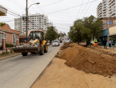 Retoman obras en la avenida Matta del cerro Los Placeres de Valparaíso para concluir su pavimentación