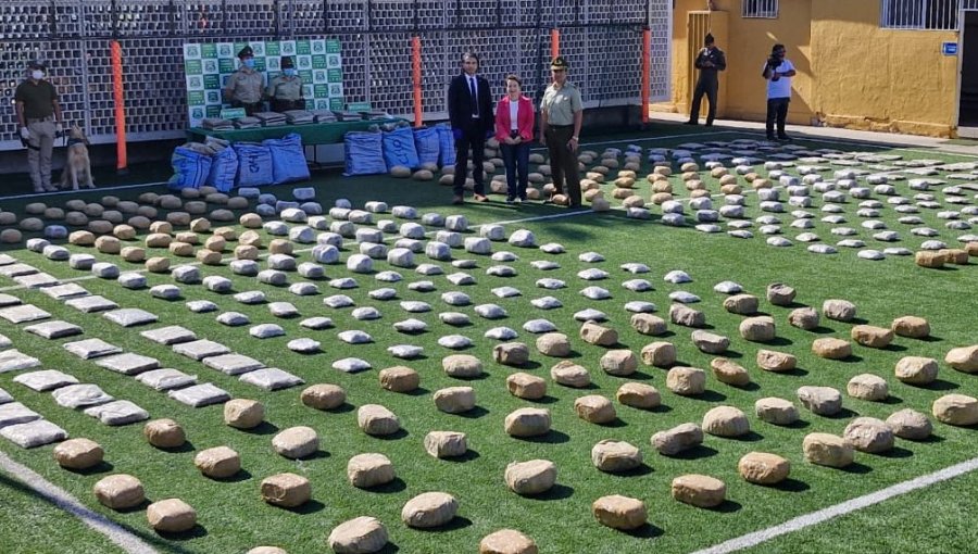 Incautan 807 kilos de droga en dos procedimientos realizados en la región de Antofagasta