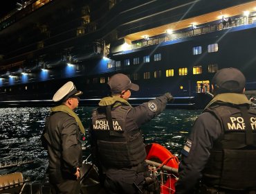 Armada activó operativo para evacuar a pasajero que se accidentó a bordo de un crucero en Valparaíso
