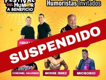 Suspenden festival de humor a beneficio de damnificados por "baja venta de entradas"