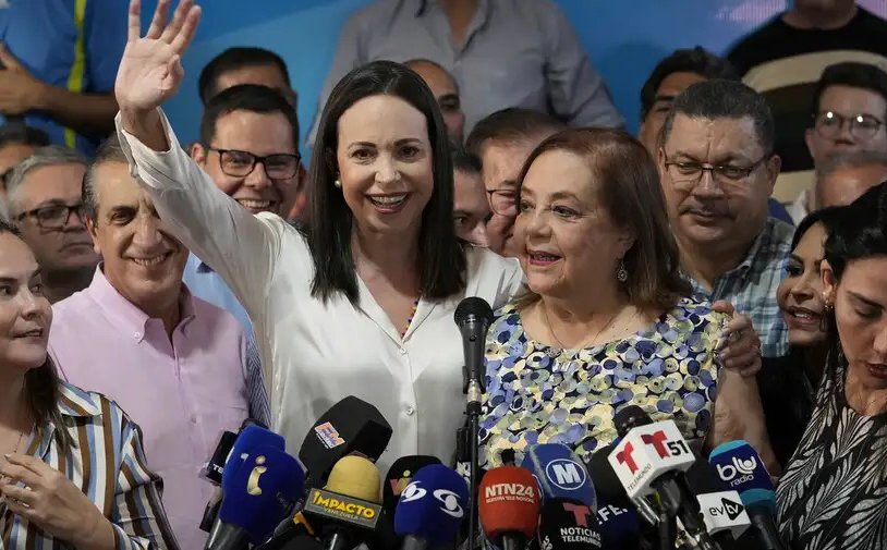 María Corina Machado nombra a Corina Yoris como candidata para las presidenciales en Venezuela