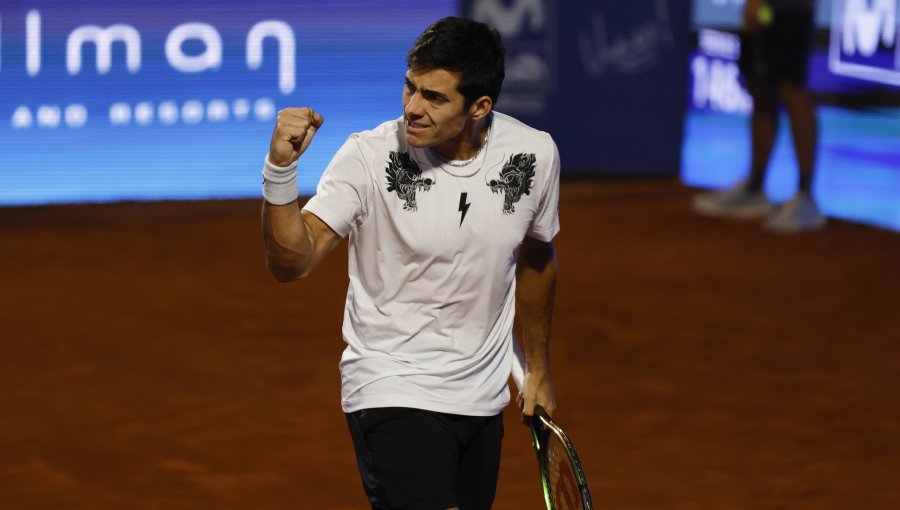 Cristian Garin salvó tres puntos de partido para avanzar a octavos de final del Challenger de Girona