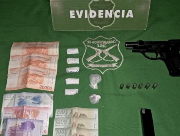 Detienen a sujeto armado en plan de Viña del Mar