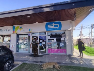 Asalto a farmacia termina con dos detenidos en La Cruz: sujetos habían escapado con 4 millones y medio de pesos