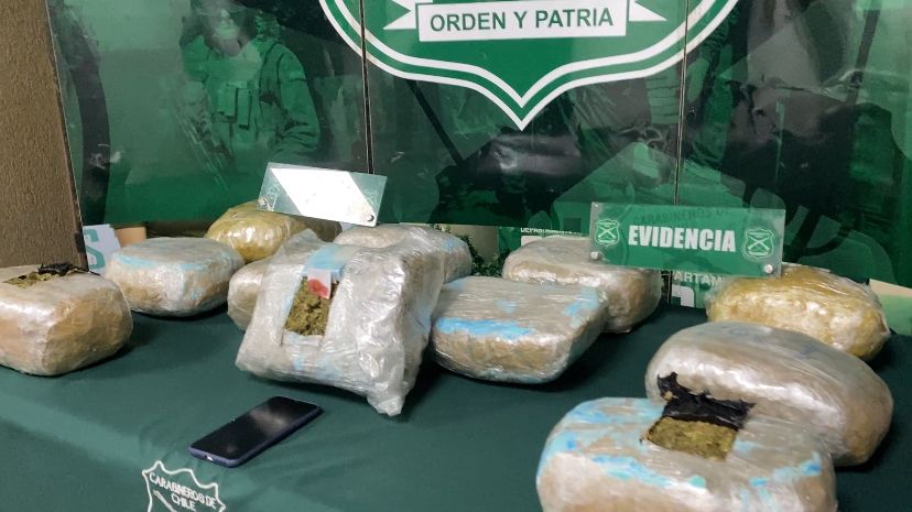 Detectan cerca de 12 kilos de drogas en control a un bus interprovincial en la ruta 5 Norte