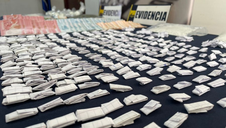 Cuatro detenidos y más de un kilo de droga incautado deja operativo de la PDI en Villa Alemana