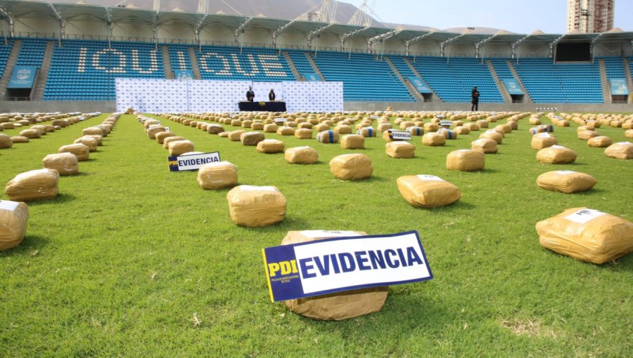 Detienen a banda delictual e incautan más de una tonelada y media de droga en Iquique