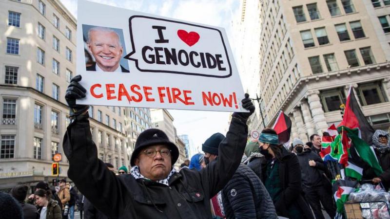 "Genocide Joe": Cómo las protestas en universidades de EE.UU. muestran que el conflicto en Gaza amenaza la reelección de Biden