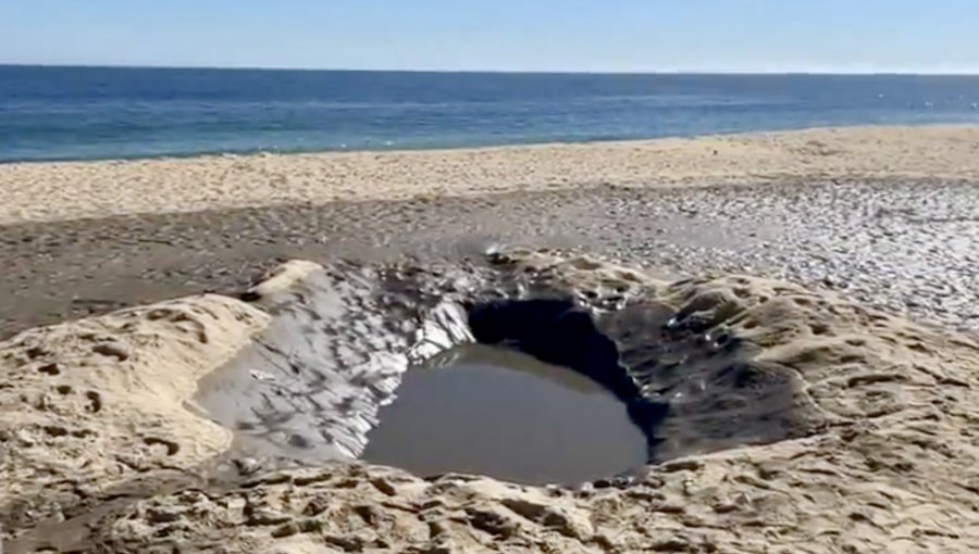 Denuncian nuevo episodio de contaminación en la playa Los Marineros de Viña del Mar