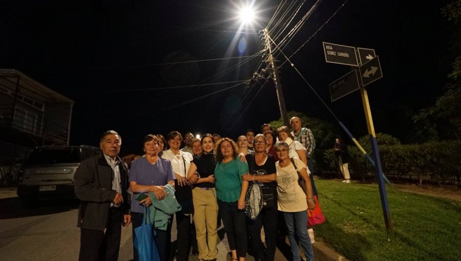 Avanza el recambio masivo en Viña del Mar: Municipio instaló más de 700 luminarias con tecnología led en Gómez Carreño