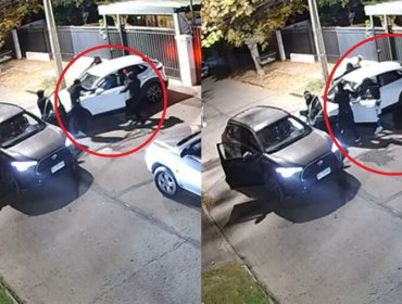 Violento portonazo en Ñuñoa: delincuentes roban auto adaptado y silla de ruedas a hombre con movilidad reducida