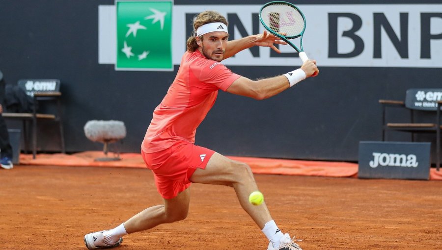 Stefanos Tsitsipas será el rival de Nicolás Jarry en cuartos de final del Masters 1.000 de Roma