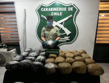 Decomiso de cargamento de marihuana deja un detenido en Pozo Almonte: Otros dos sujetos escaparon en medio de la pampa
