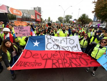 Puerto Coronel valora intervención del Gobierno por paro y dice que "le expresamos la imperiosa necesidad de desbloquear el puerto"