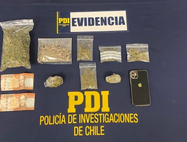 Con hongos alucinógenos fue detenido un sujeto en Quillota: comercializaba drogas en modalidad de delivery