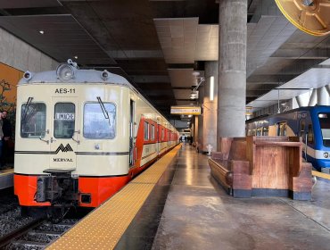 Automotor AES 11 será exhibido en la estación Puerto de Valparaíso este sábado por el Día de los Patrimonios