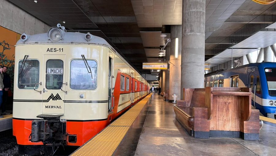 Automotor AES 11 será exhibido en la estación Puerto de Valparaíso este sábado por el Día de los Patrimonios