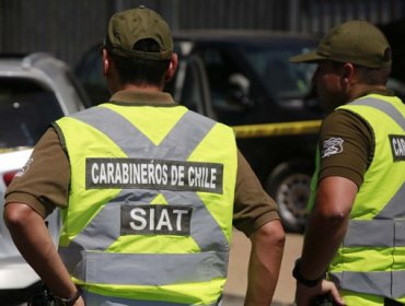 Persecución policial culmina con accidente múltiple y tres detenidos en la Autopista Central en Santiago