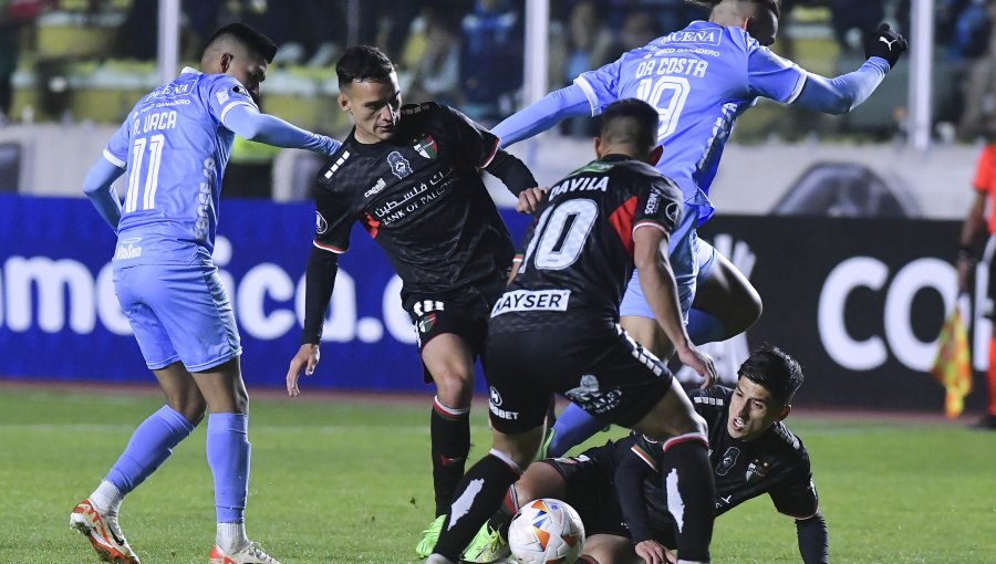 Palestino cayó en su visita a Bolívar en La Paz por Copa Libertadores y disputará los playoffs de la Sudamericana